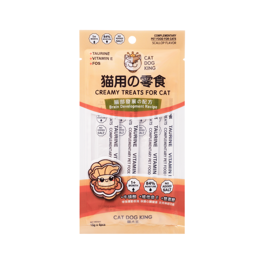 貓犬王 貓用肉泥零食條 元貝味