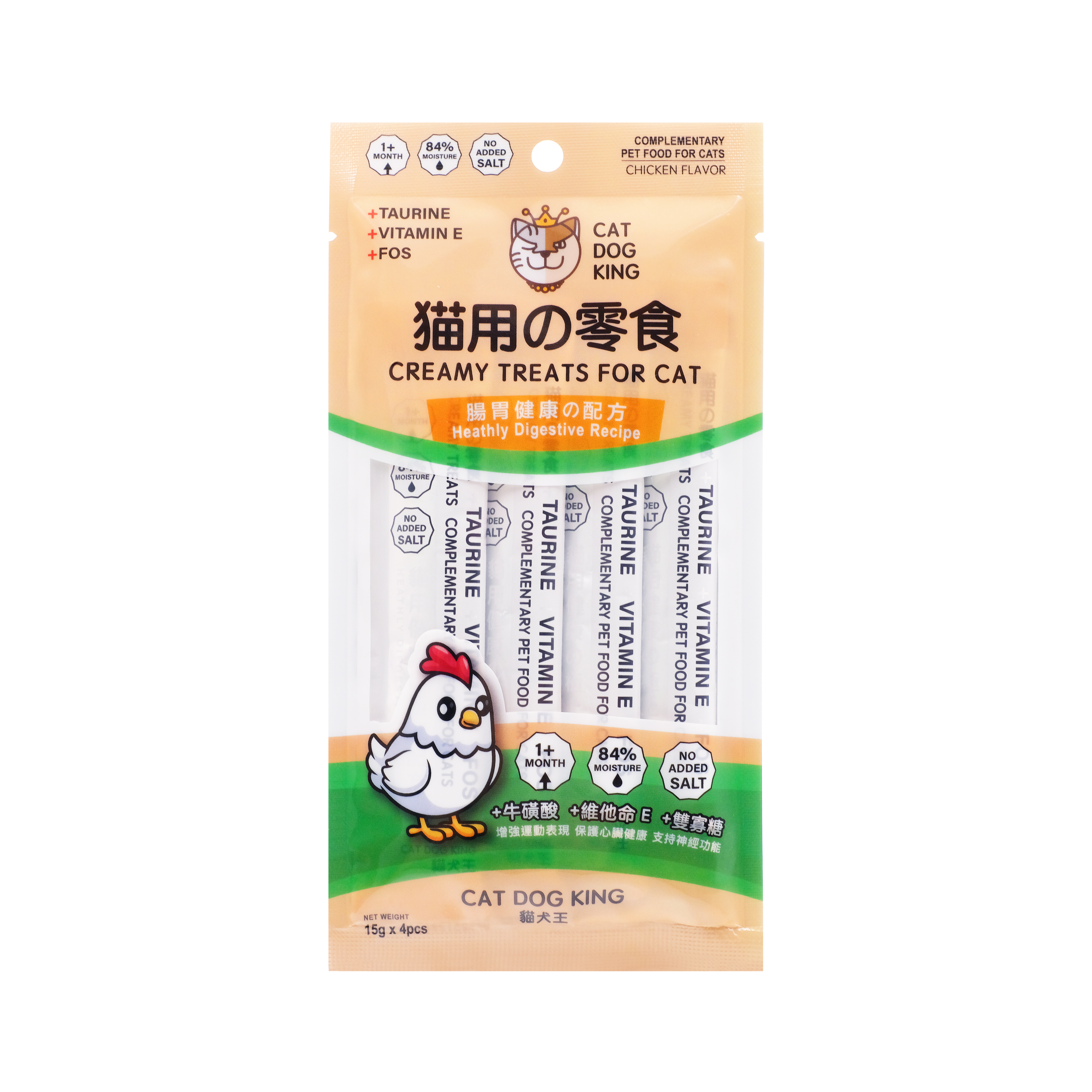 貓犬王 貓用肉泥零食條 雞肉味