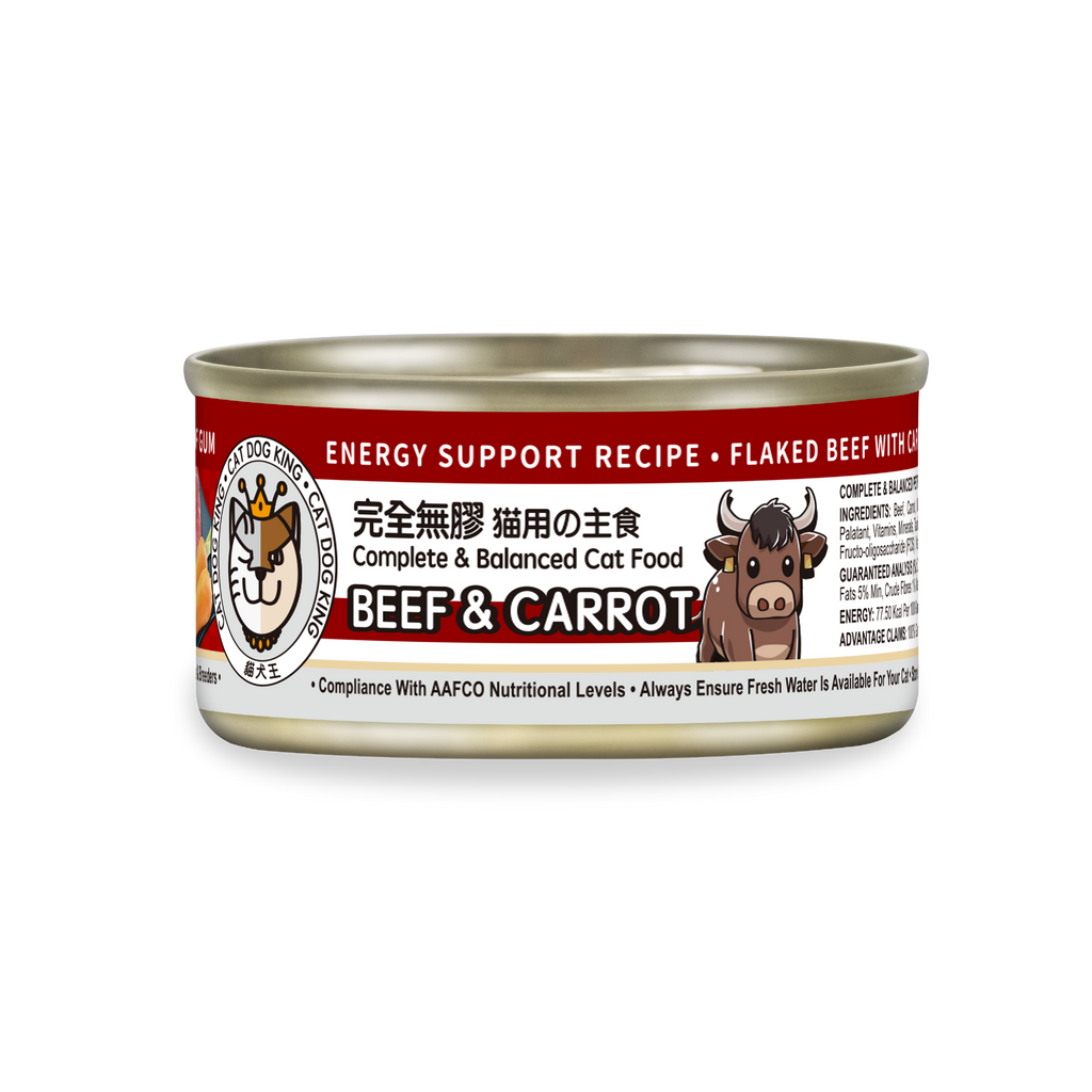 貓犬王 貓罐主食濕糧 牛肉及胡蘿蔔肉絲湯罐