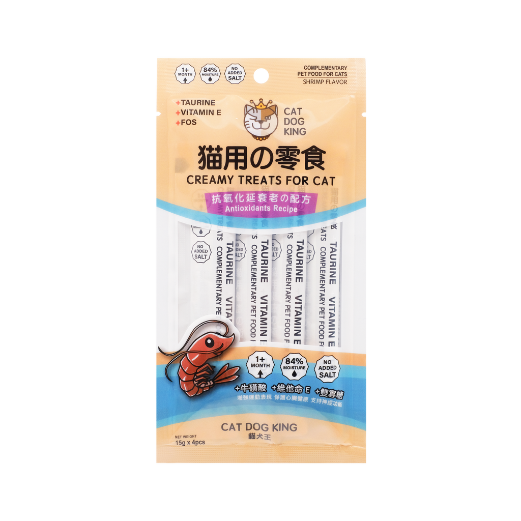 貓犬王 貓用肉泥零食條 鮮蝦味