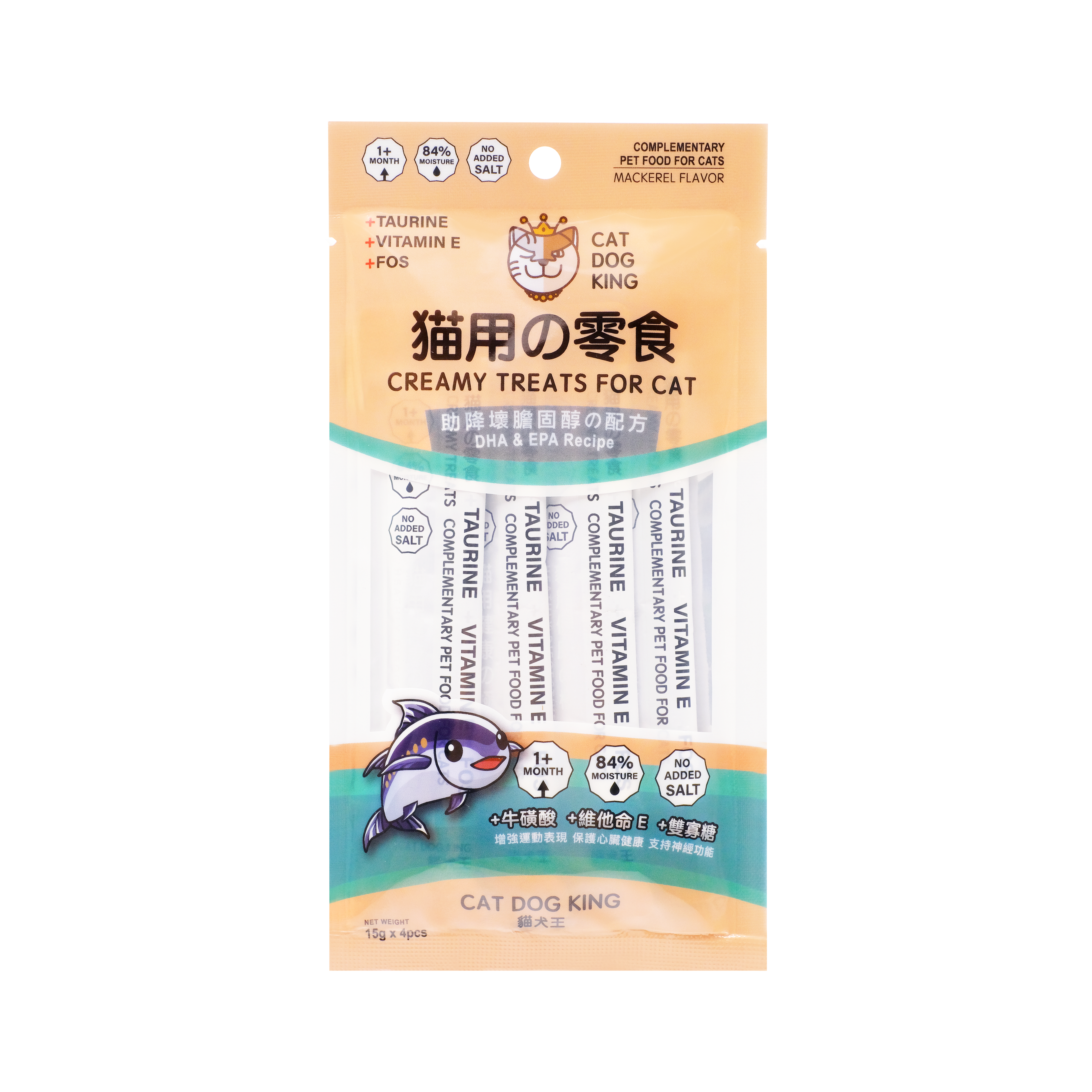 貓犬王 貓用肉泥零食條 鯖魚味